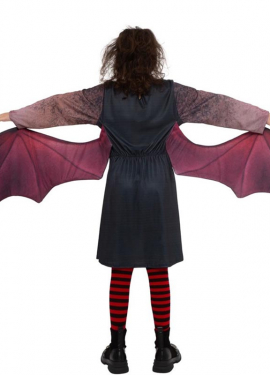 Dark vampire costume with wings for girl Dark vampire costume with wings for girl