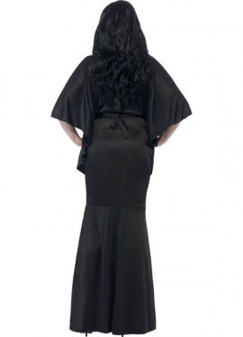 Fato de vampiro com curvas para mulher