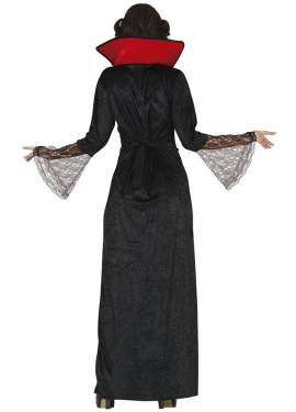 Fato de vampira paqueradora com mangas para mulher Fato de vampira paqueradora com mangas para mulher