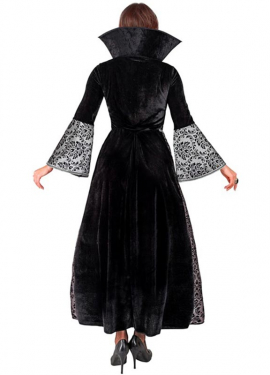 Disfraz de Vampiresa gris y negra para mujer