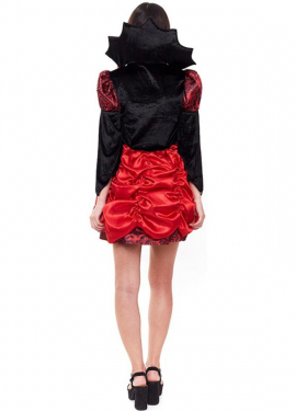 Red and black vampire costume for women Red and black vampire costume for women