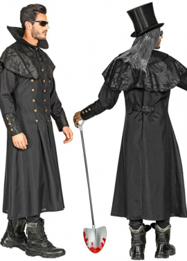 Fato de agente funerário gótico vampiro masculino Fato de agente funerário gótico vampiro masculino