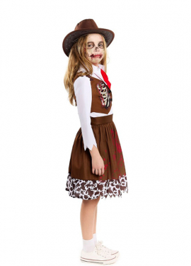 Zombie Cowgirl Costume for Girls Zombie Cowgirl Costume for Girls
