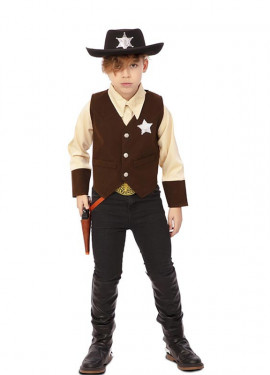 Brown Cowboy Sheriff Costume for Boys Brown Cowboy Sheriff Costume for Boys