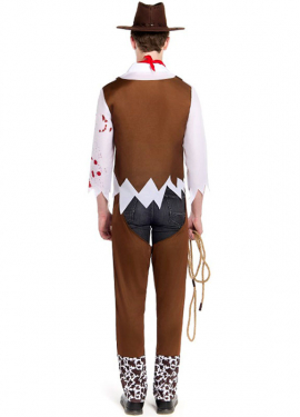 Costume de cowboy zombie pour homme
