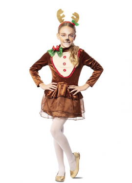 Reindeer Dress Costume for Girls Reindeer Dress Costume for Girls