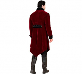 Disfraz o Abrigo Gótico Terciopelo Burdeos para hombre