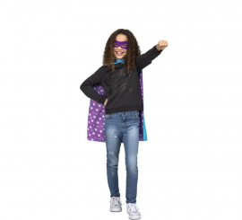 Fato ou capa azul de super-herói para crianças