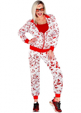 Fato ou agasalho de assassino sangrento para adultos