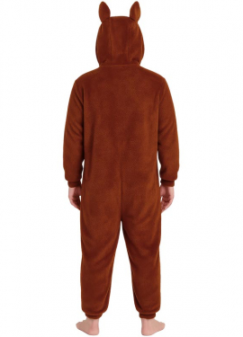 Disfraz o Pijama de Monstruo Lulú marrón para mujer