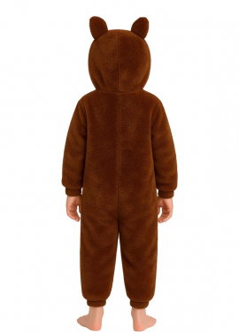 Déguisement ou pyjama marron Lulu Monster pour enfants