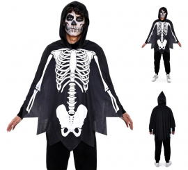 Adult Skeleton Costume or Poncho