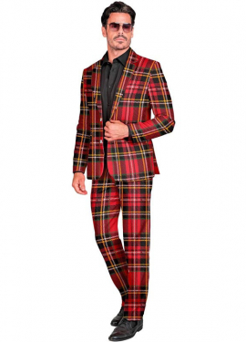 Traje ou terno de moda xadrez para homens Traje ou terno de moda xadrez para homens