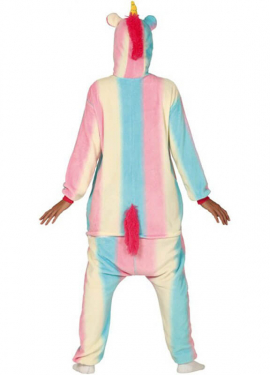 Fato de pijama unicórnio multicolor para adulto Fato de pijama unicórnio multicolor para adulto