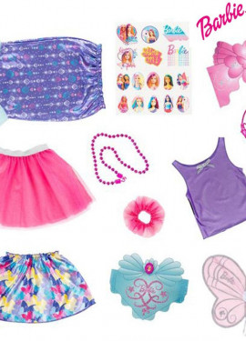 Triple Princess Barbie Costume in Chest for girl Triple Princess Barbie Costume in Chest for girl