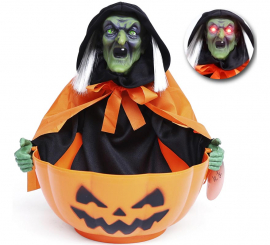 Animated Witch Candy Box with Light, Sound and Movement 28*28*30