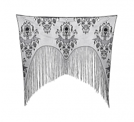 Black Bats Door Lace 95x100 cm Black Bats Door Lace 95x100 cm