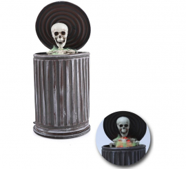 30cm Skeleton in Trash Can with Sound 30cm Skeleton in Trash Can with Sound