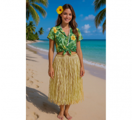 Falda Hawaiana de Paja de 70 cm