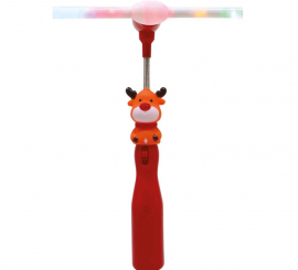Figura de rena com varinhas de leque e LEDs de 32 cm Figura de rena com varinhas de leque e LEDs de 32 cm