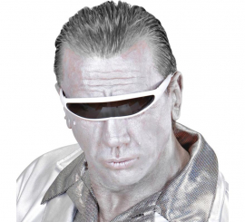 Óculos de robô Techno branco Óculos de robô Techno branco