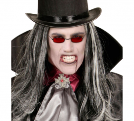 Óculos de vampiro vermelho