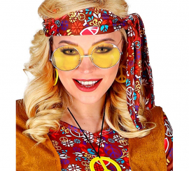 Óculos hippie anos 70 em cores sortidas Óculos hippie anos 70 em cores sortidas