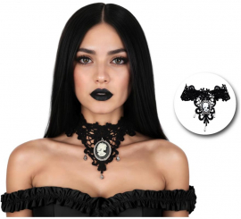 Choker con cammeo scheletro