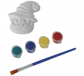 White Cat to Paint with Paints Included White Cat to Paint with Paints Included