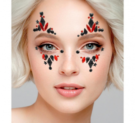 Unruhige Clown-Klebe-Gesichtsjuwelen