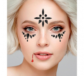 Gemmes adhésives pour le visage de vampire