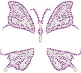 Glitter Face Mariposa rosa