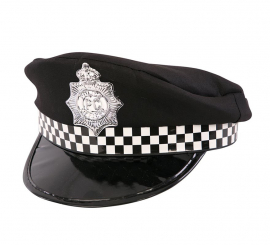 Children's checkered police cap 25x22x12 cm Children's checkered police cap 25x22x12 cm