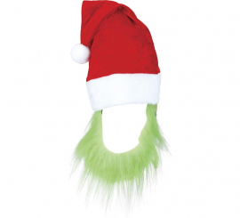 Chapéu de Duende Verde com Barba Chapéu de Duende Verde com Barba