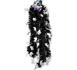 300cm Tinsel Ghost Garland 300cm Tinsel Ghost Garland