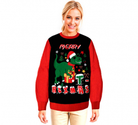 Jersey Dinosaurio Navideño para adulto