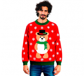 Jersey Navideño Osito para adulto
