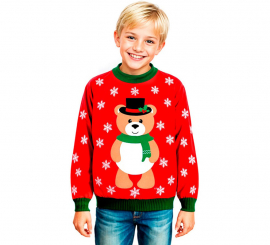 Jersey Navideño Osito para niños