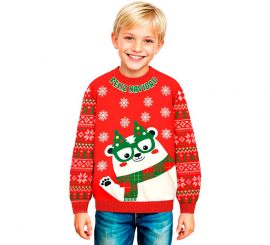 Jersey Navideño Osito Polar para niños