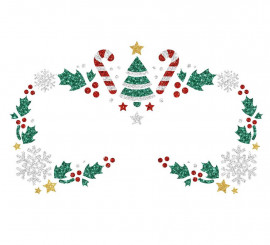 Joias faciais adesivas para árvore de Natal Joias faciais adesivas para árvore de Natal