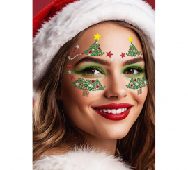 Christmas Tree Face Jewels Christmas Tree Face Jewels