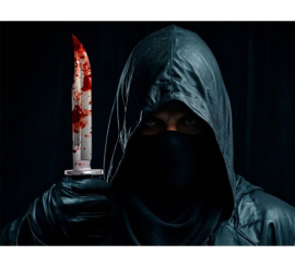 Killer Kit: Knife, gloves, and handkerchief Killer Kit: Knife, gloves, and handkerchief