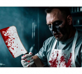 Butcher Killer Kit: Apron, Gloves, and Axe Butcher Killer Kit: Apron, Gloves, and Axe
