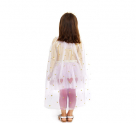 Kit Princesa Corações Infantil: Tutu e capa de coração Kit Princesa Corações Infantil: Tutu e capa de coração