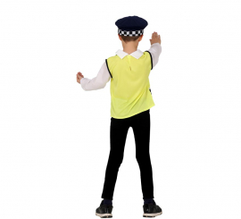 Kit de Fato de policial para crianças: colete, chapéu e camisa Kit de Fato de policial para crianças: colete, chapéu e camisa