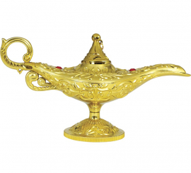 Lámpara del Genio dorada