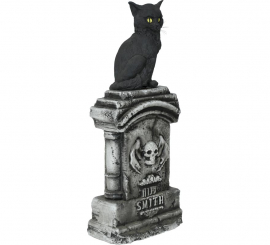 Tombstone with Cat with Light and Sound, 90x40 cm Tombstone with Cat with Light and Sound, 90x40 cm