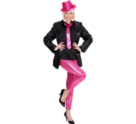 Leggings rosa com lantejoulas para mulher Leggings rosa com lantejoulas para mulher