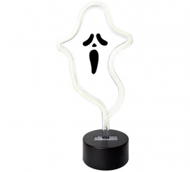 Luz Neon Fantasma com Suporte 17x9x27 cm Luz Neon Fantasma com Suporte 17x9x27 cm