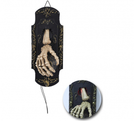 Maniglia per porta scheletrica con suono